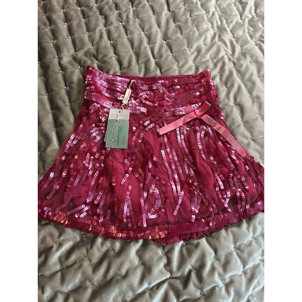 Miss Blumarine Girls Sequin Skirt Embellished Party Dance Ballet Occasion Skirt
